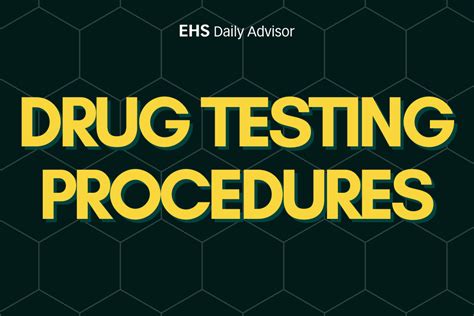 laboratory tests related to drug use involve analyzing|drug testing procedures pdf.